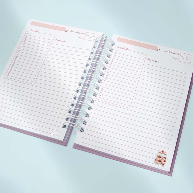 CADERNOS DE RECEITAS PERSONALIZADOS