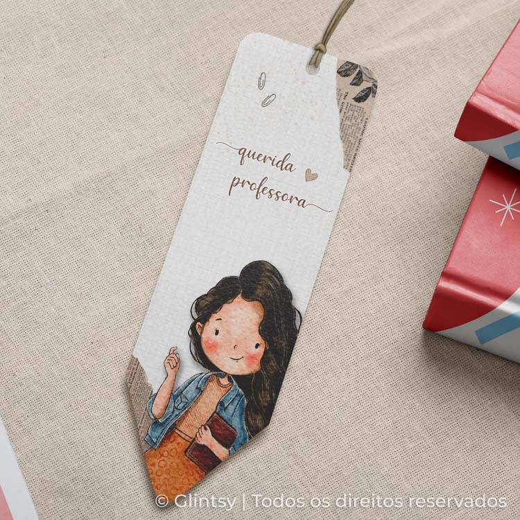 Marcador de Página – Presente para Professora