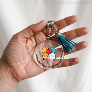porta-chaves personalizado professor