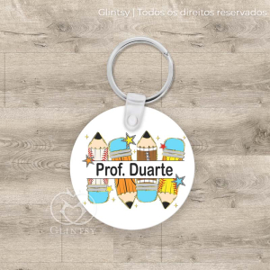 porta-chaves personalizado professor