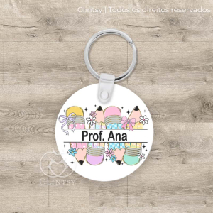 porta-chaves personalizado professor